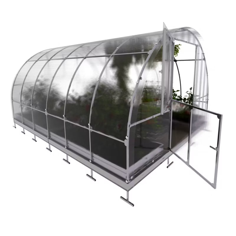 Drivhus Bue 3x4 m Polycarbonat 12 m²