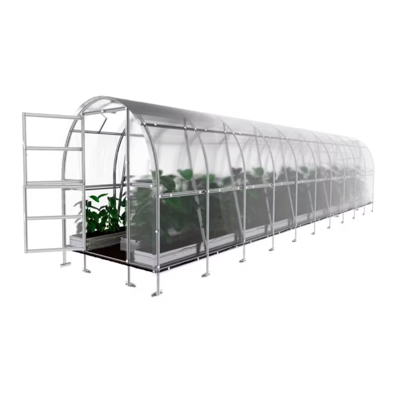 Drivhus Buede 2x12 m 24 m² 4 mm Polycarbonat