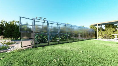 Drivhus Buede 2x12 m 24 m² 4 mm Polycarbonat