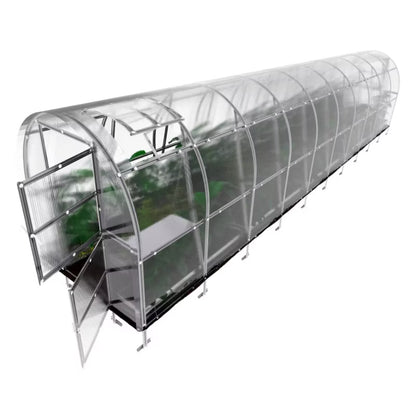 Drivhus Buede 2x12 m 24 m² 4 mm Polycarbonat