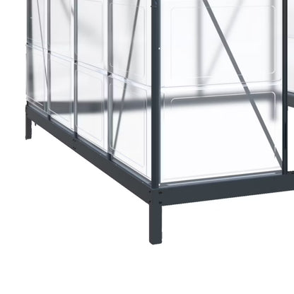 Drivhus Crystal 4,4 m² Transparent Aluminium