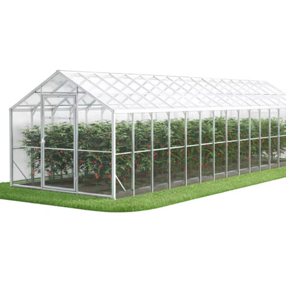 Drivhus Domek 250x1000 cm Polycarbonat 25 m²