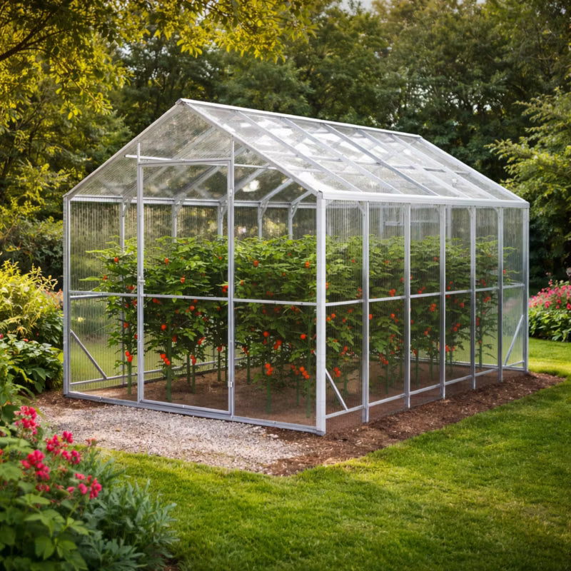 Drivhus Domek 250x1200 cm Transparent 5 mm