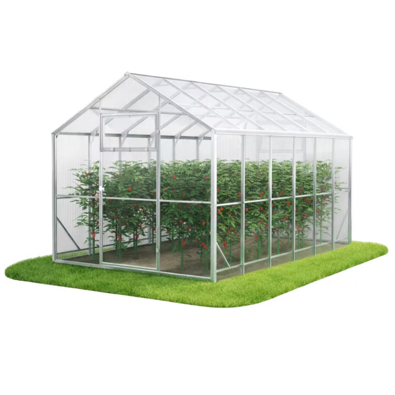 Drivhus Domek 250x400x230 cm 6 mm Polikarbonat 10 m²