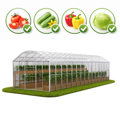 Drivhus Domek Plus 3x10 m Polycarbonat 5 mm