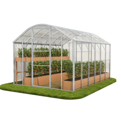 Drivhus DOMEK PLUS 3x4 m 6 mm Polycarbonat 12 m²