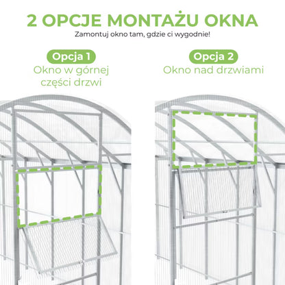 Drivhus Domek Plus 3x6 m Polycarbonat 6 mm Transparent