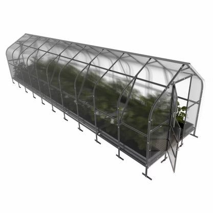 Drivhus Drop 2,5x12 m Polycarbonat 4 mm 30 m²