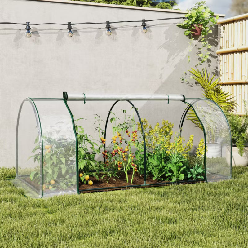 Drivhus Folietunnel 200x100x80 cm Transparent