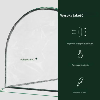 Drivhus Folietunnel 200x100x80 cm Transparent