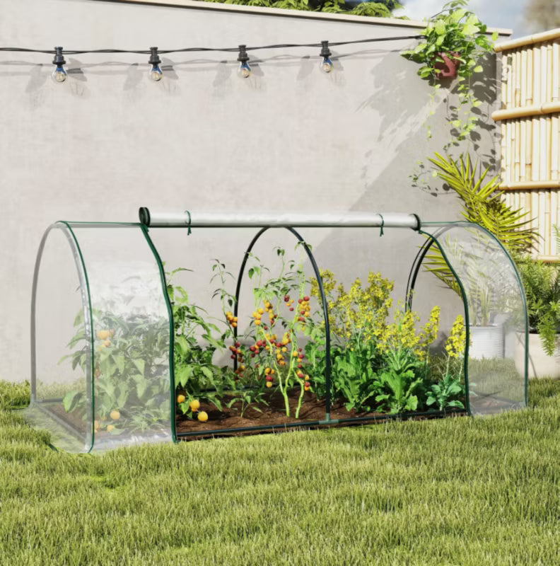 Drivhus Folietunnel 200x100x80 cm Transparent