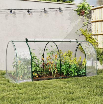 Drivhus Folietunnel 200x100x80 cm Transparent
