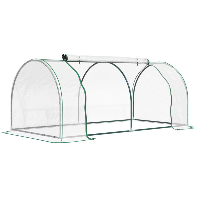 Drivhus Folietunnel 200x100x80 cm Transparent