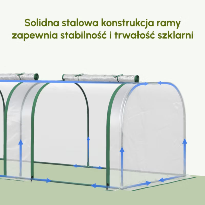 Drivhus Folietunnel 295x100x80 cm Transparent