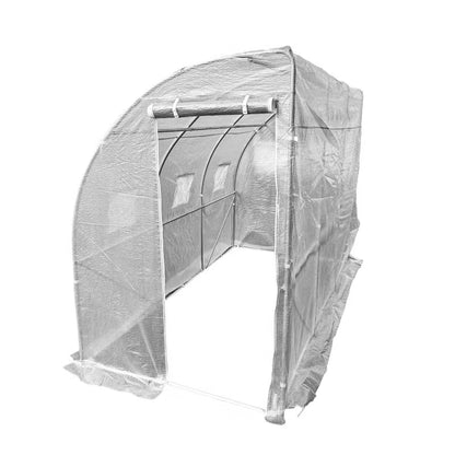 Drivhus Folietunnel 3x1,5 m Hvid 4,5 m²