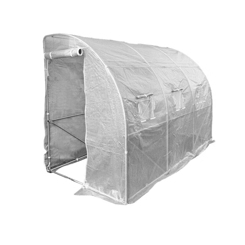 Drivhus Folietunnel 3x1,5 m Hvid 4,5 m²