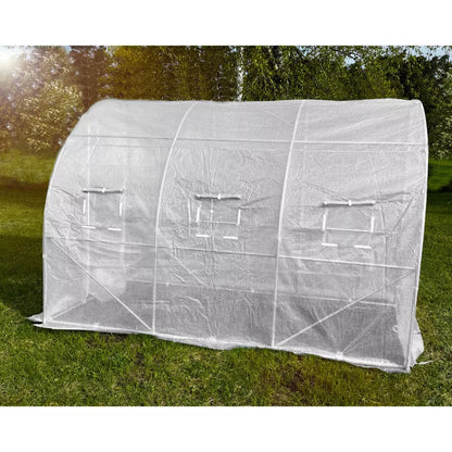 Drivhus Folietunnel 3x1,5 m Hvid 4,5 m²