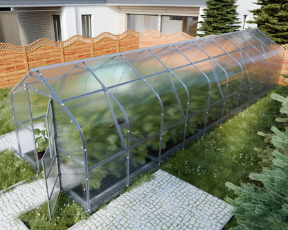 Drivhus Klasika Drop 2,5x10 m 4 mm Polycarbonat 25 m²