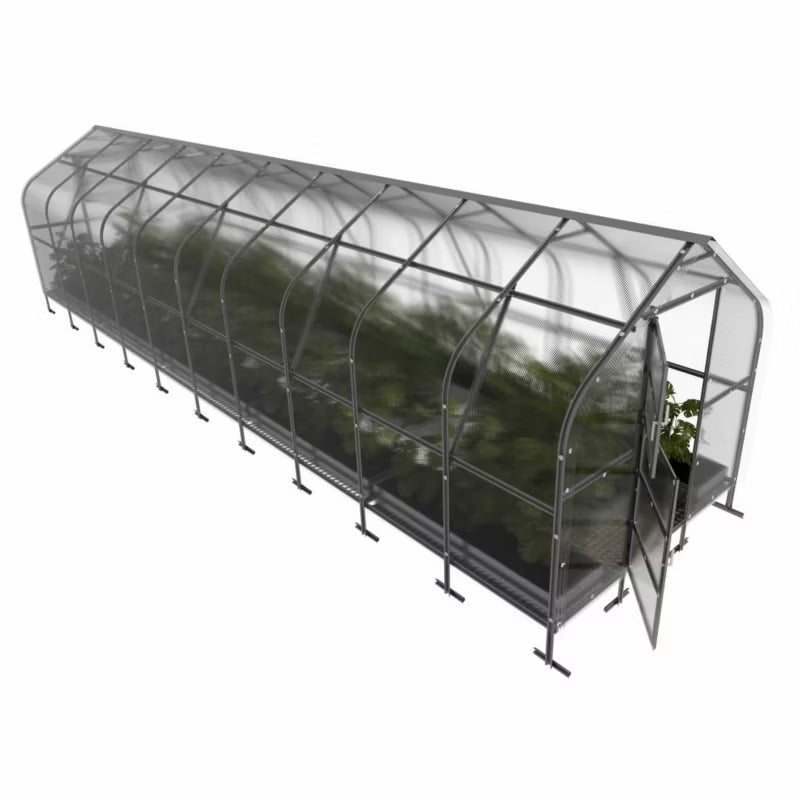 Drivhus Klasika Drop 2,5x10 m 4 mm Polycarbonat 25 m²