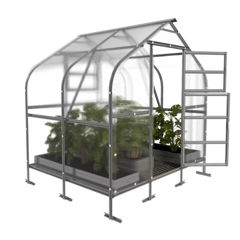 Drivhus Klasika Drop 2,5x2 m 6 mm Polycarbonat