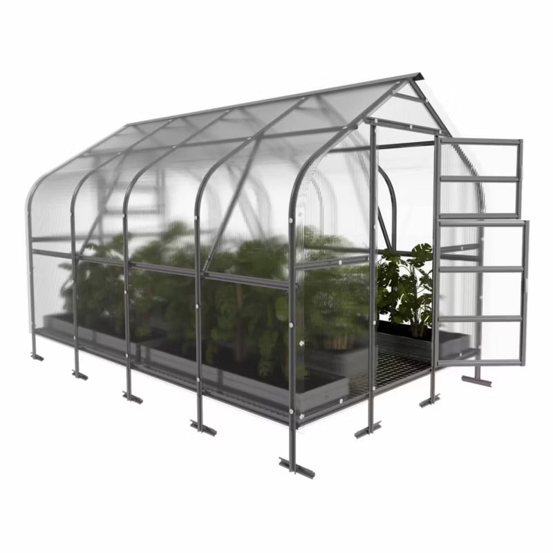 Drivhus KLASIKA DROP 2,5x4 m 10 m² 6 mm Polycarbonat