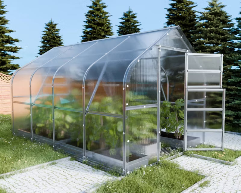 Drivhus KLASIKA DROP 2,5x4 m 10 m² 6 mm Polycarbonat