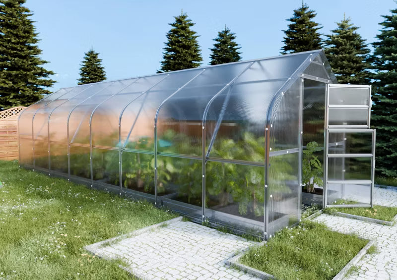Drivhus KLASIKA Drop 2,5x8 m 20 m² 4 mm Polycarbonat