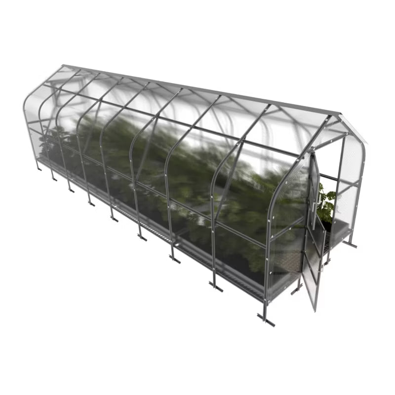 Drivhus KLASIKA Drop 2,5x8 m 20 m² 4 mm Polycarbonat
