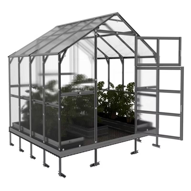 Drivhus KLASIKA HOUSE 2,35x2,12 m 6 mm Polycarbonat
