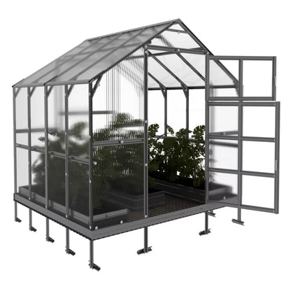 Drivhus KLASIKA HOUSE 2,35x2,12 m 6 mm Polycarbonat