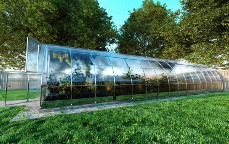 Drivhus KLASIKA TUBE 3x10 m 6 mm Polycarbonat 30 m²