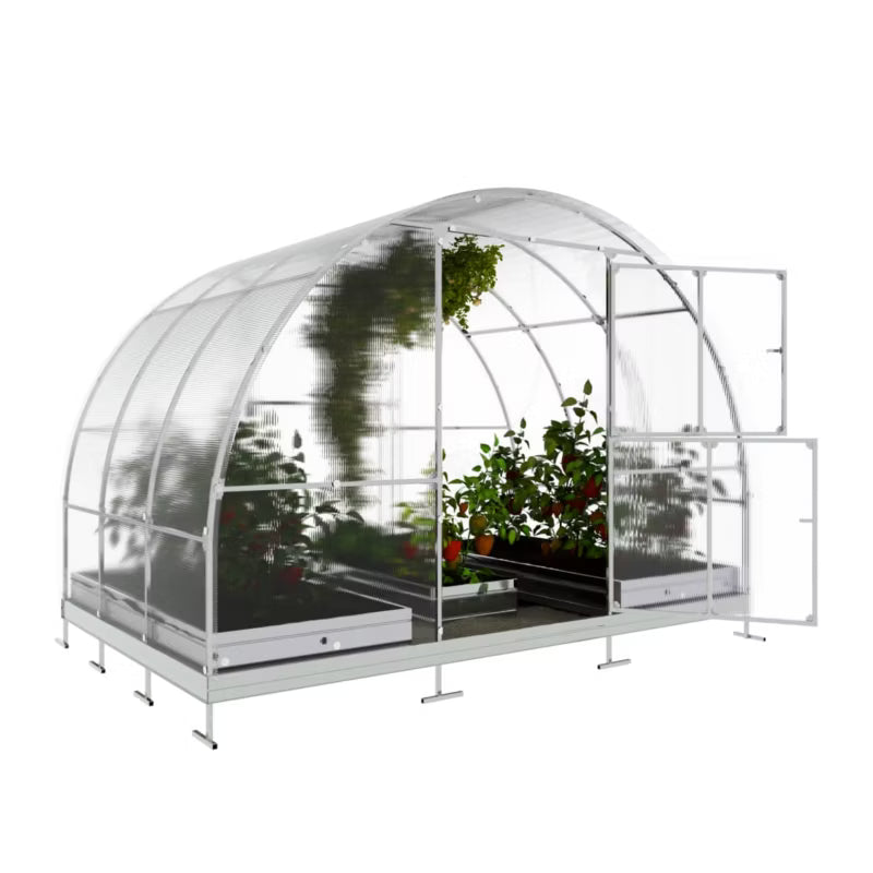 Drivhus KLASIKA TUBE 3x2 m 4 mm Polycarbonat 6 m²
