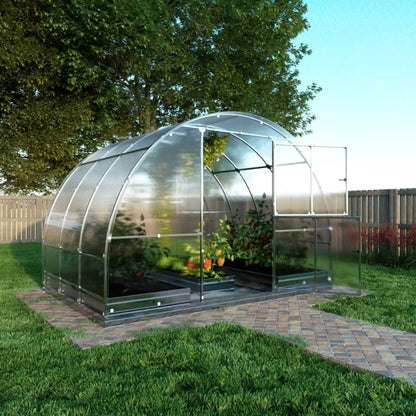 Drivhus KLASIKA TUBE 3x2 m 4 mm Polycarbonat 6 m²