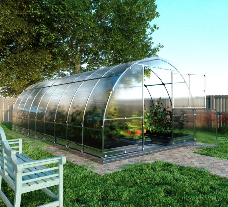 Drivhus KLASIKA TUBE 3x6 m 6 mm Polycarbonat 18 m²