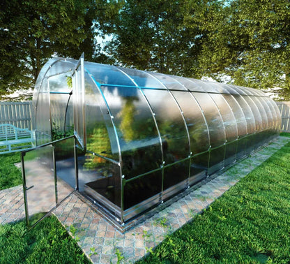 Drivhus KLASIKA TUBE 3x8 m 6 mm Polycarbonat 24 m²