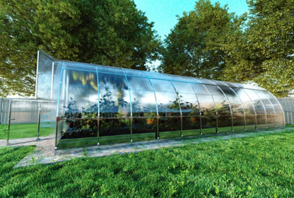 Drivhus KLASIKA TUBE 3x8 m 6 mm Polycarbonat 24 m²