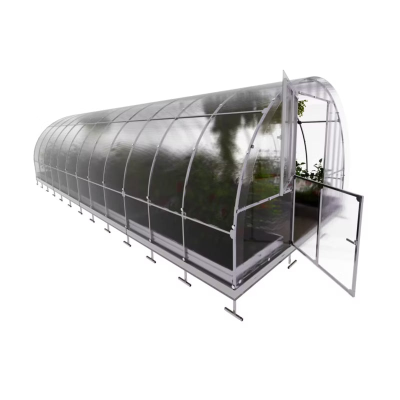 Drivhus KLASIKA TUBE 3x8 m 6 mm Polycarbonat 24 m²