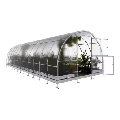 Drivhus KLASIKA TUBE 3x8 m 6 mm Polycarbonat 24 m²