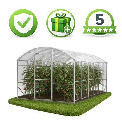 Drivhus Polka 300x400 cm 5 mm Polycarbonat 12 m²