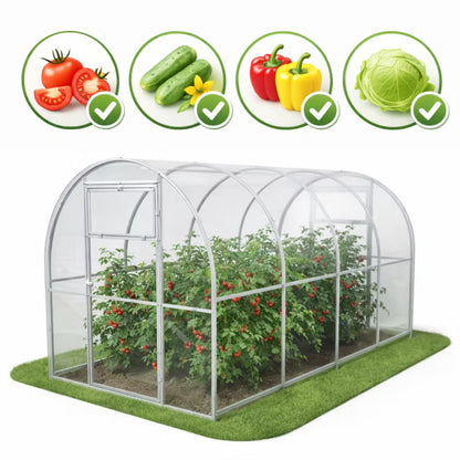 Drivhus i Polycarbonat 200x400 cm 8 m²
