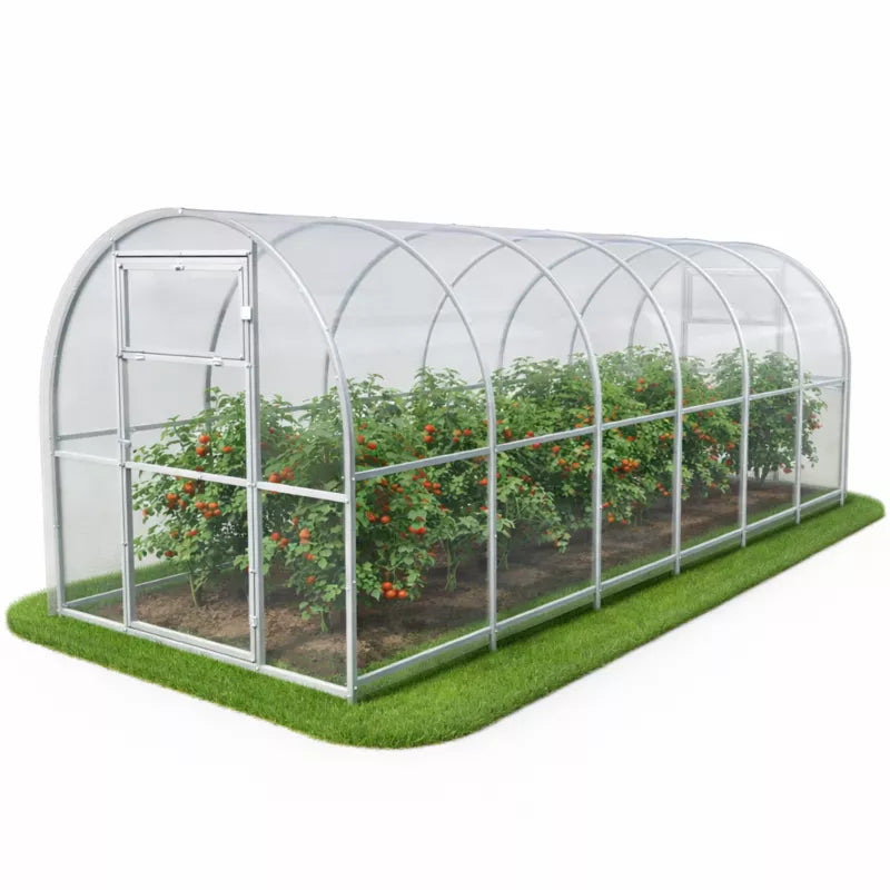 Drivhus Polycarbonat 200x600x200 cm 12 m²