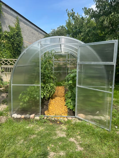 Drivhus Polycarbonat 240x1200x200 cm 28,8 m² Transparent