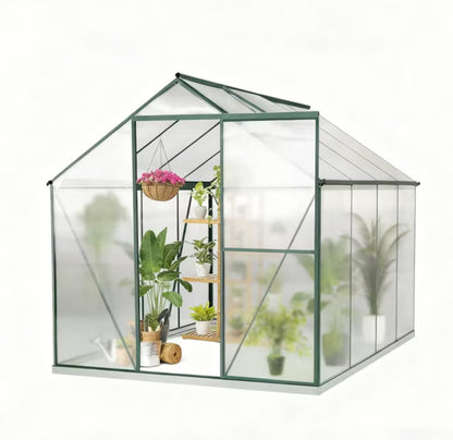 Drivhus Polycarbonat 248x187x210 cm Grøn