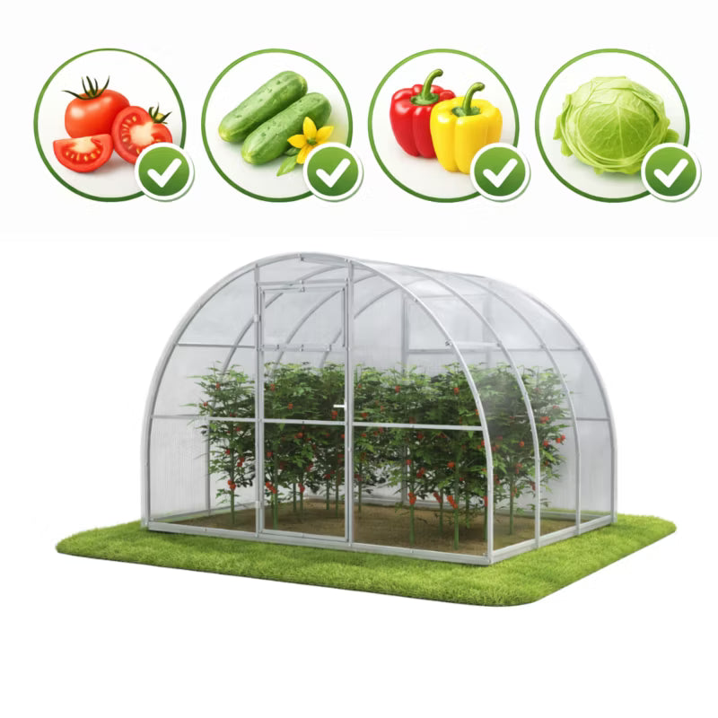 Drivhus i Polycarbonat 300x200 cm 6 m²