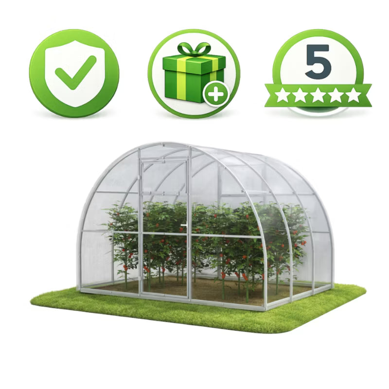 Drivhus i Polycarbonat 300x200x200 cm 6 m²