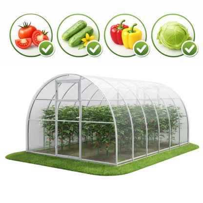 Drivhus i Polycarbonat 300x400 cm 12 m²