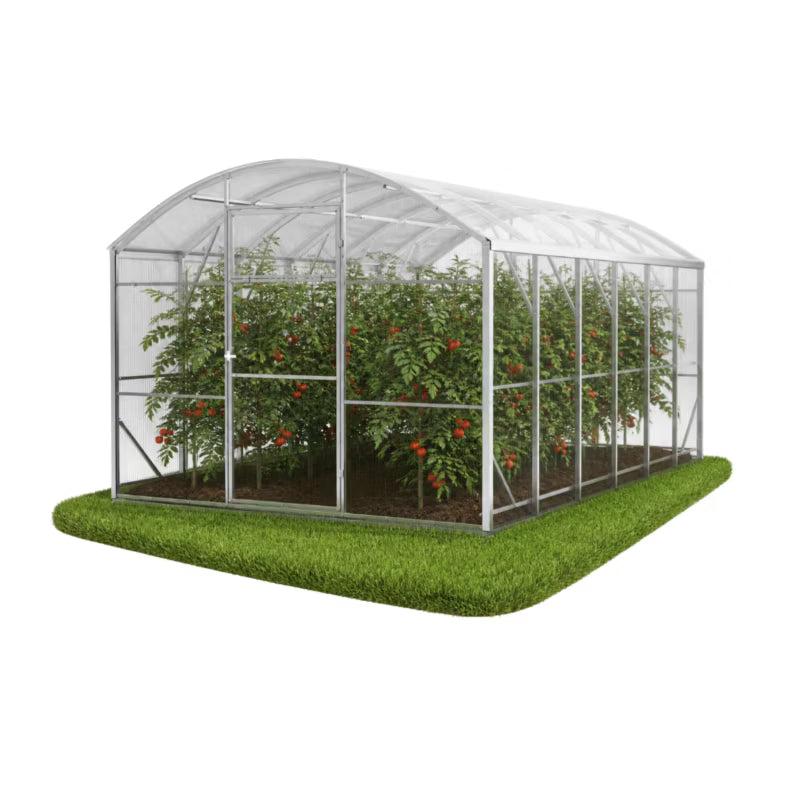 Drivhus i Polycarbonat 300x400 cm 8 mm 12 m²