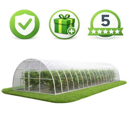 Drivhus i Polycarbonat 350x1200 cm 6 mm 42 m²
