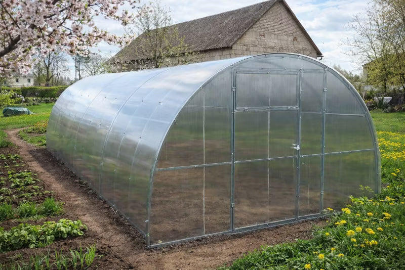 Drivhus Polycarbonat 350x800 cm 28 m²