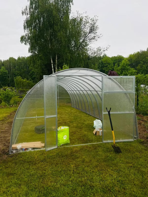 Drivhus Polycarbonat 350x800 cm 28 m²